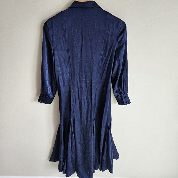 Alexis Navy Blue Turner Wrap Dress - Picture 8 of 13
